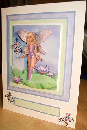 Waterlily Fairy Decoupage by GWYNETH GEORGE