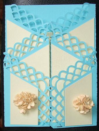 484 Large Gate Fold Card by GWYNETH GEORGE