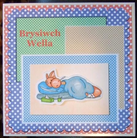 Poorly Rupert Digital Stamp by GWYNETH GEORGE