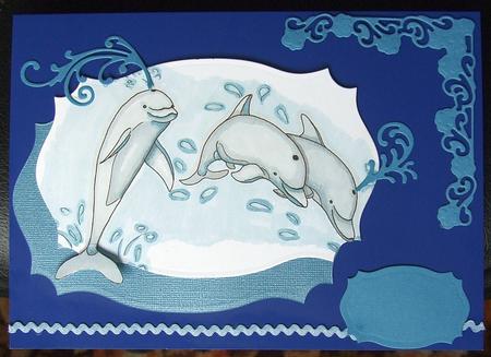 Spirited Dolphins 3-digital Stamps by GWYNETH GEORGE