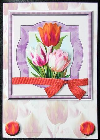 Stunning Tulip Topper & Paper - Lilac by GWYNETH GEORGE