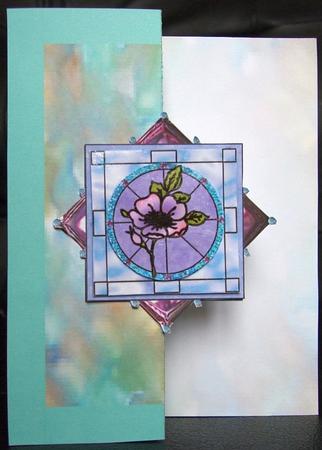 Stained Glass Dogrose by GWYNETH GEORGE