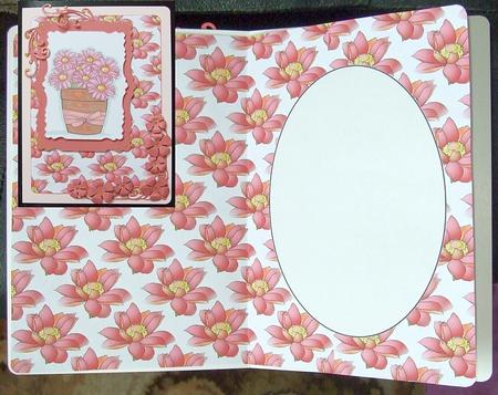 Red Floral Insert 1 by GWYNETH GEORGE