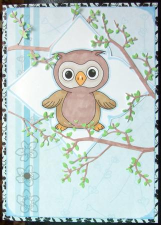Yoo Hoo Owl Stamp by GWYNETH GEORGE
