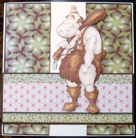 Caveman Dude Digital Stamp. by GWYNETH GEORGE
