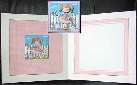 Liz's Flower Basket Matching Square Insert by GWYNETH GEORGE