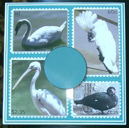 Bird Stamps 1a by GWYNETH GEORGE