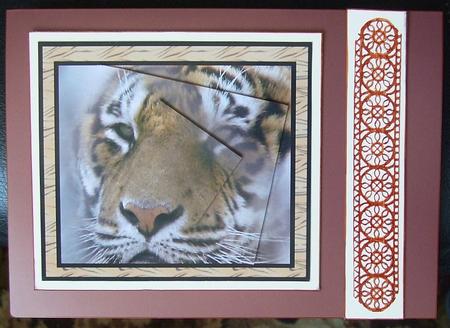 Tiger Head Pyramid by GWYNETH GEORGE