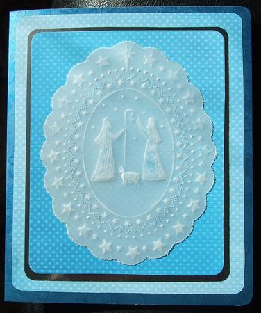 Rose, Lace and Pearls Matching Vellum by GWYNETH GEORGE