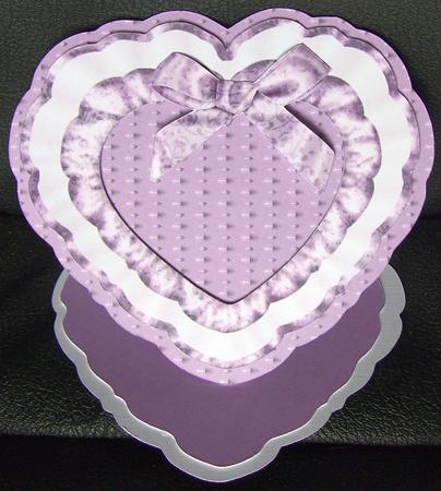 513 Lilac Ruffle Easel by GWYNETH GEORGE