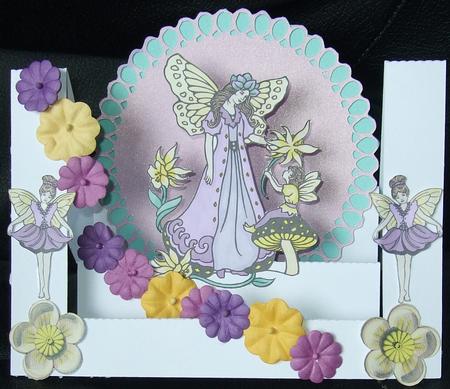 Fairy Centre Step Card 2 by GWYNETH GEORGE
