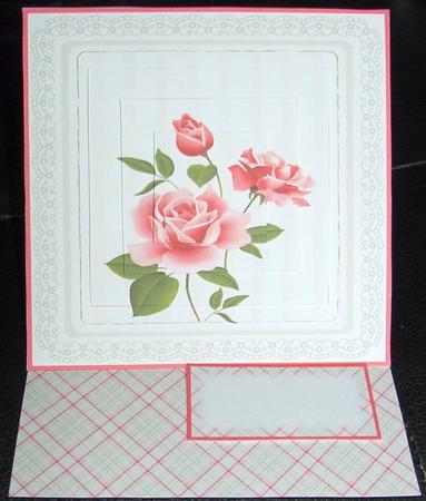 Shabby Chic Rose Pyramid Decoupage Mix N Match by GWYNETH GEORGE