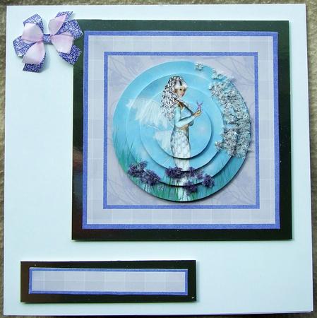 Cherry Blossom Fairy Topper & Pyramid Decoupage by GWYNETH GEORGE