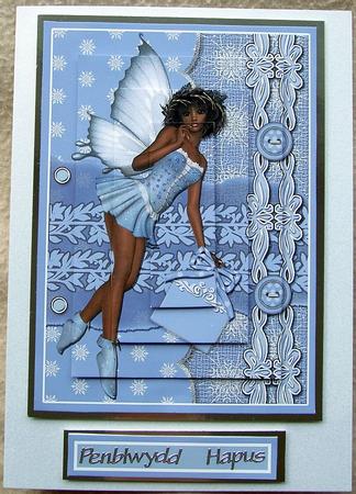 Maria Faerie Pyramage Blue Sheet by GWYNETH GEORGE