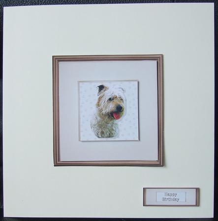 Glen of Imaal Terrier Portrait Pyramid by GWYNETH GEORGE