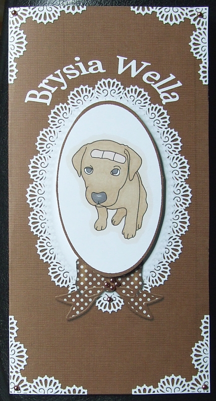 Poorly Puppy Stamp by GWYNETH GEORGE