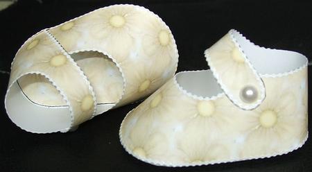 Blooming Marvellous 3D Baby Shoes in Yellow by GWYNETH GEORGE