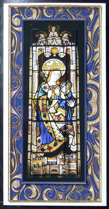 Stained Glass Mother and Child by GWYNETH GEORGE