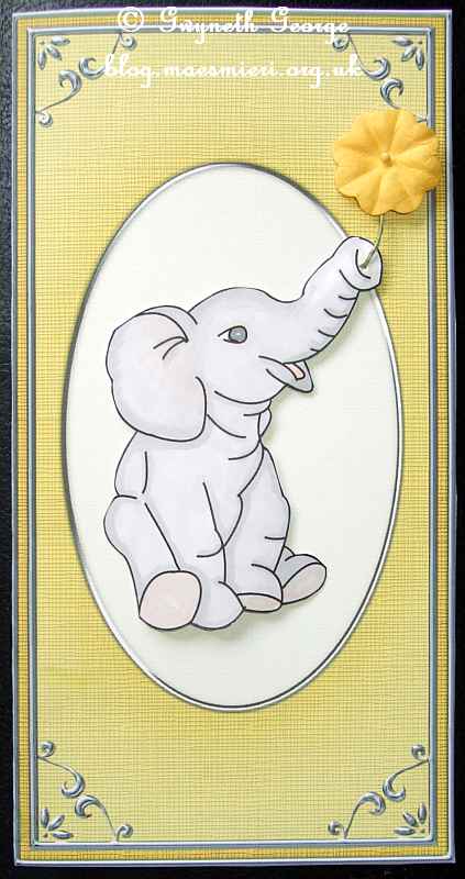 Nellie Elephant Stamp by GWYNETH GEORGE