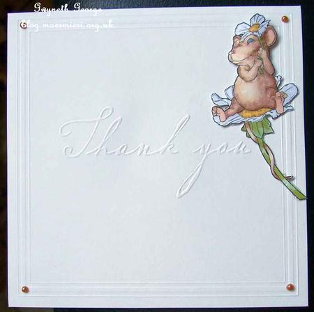 Daisy Mouse Digital Print by GWYNETH GEORGE
