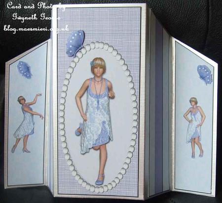 6 Charlston Vintage Flapper Dancer Poser Tubes by GWYNETH GEORGE