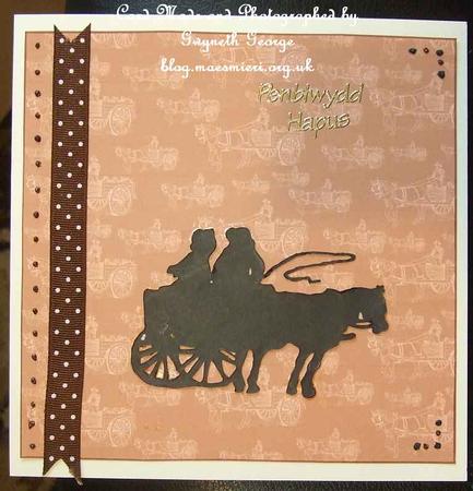 Digital Papers-vintage Horse and Cart by GWYNETH GEORGE