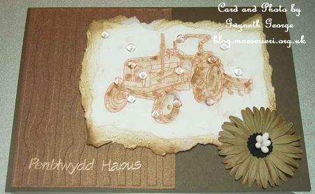 Tractor Stamp - 3 by GWYNETH GEORGE