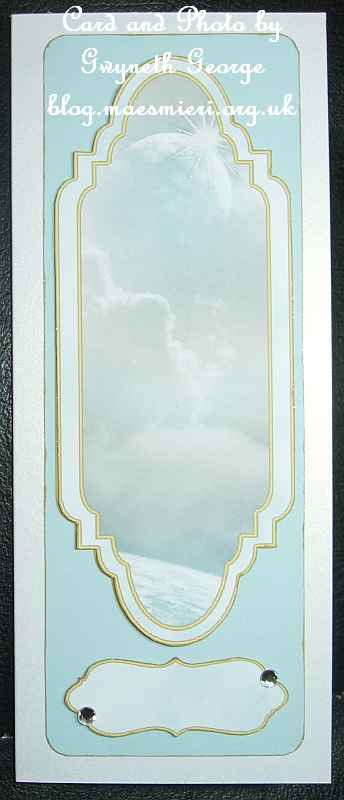 Sky Card Topper by GWYNETH GEORGE