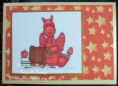 Jiggy Goes Back to School Stamp by GWYNETH GEORGE
