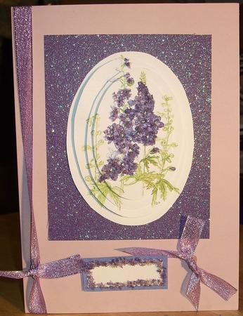 Blue Delphiniums for Birthday Anniversary Special Day by GWYNETH GEORGE