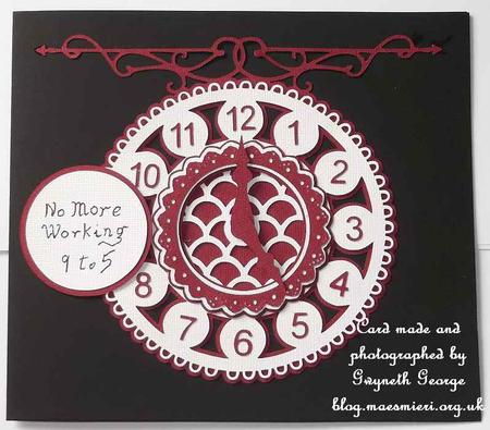 Clock Hanger Topper by GWYNETH GEORGE