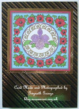 Digital Stamp - Framed Orchid by GWYNETH GEORGE