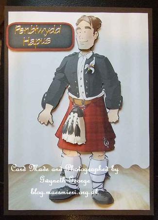 Kilt Dude (red) by GWYNETH GEORGE