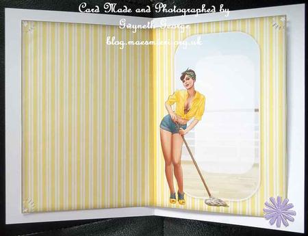 1950's Pin Up Girl Alice May (yellow) Insert by GWYNETH GEORGE