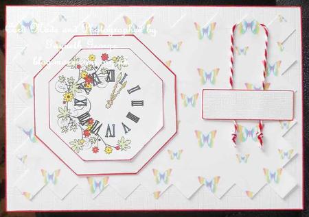 Rainbow Butterfly 2 Backing Paper 1 by GWYNETH GEORGE