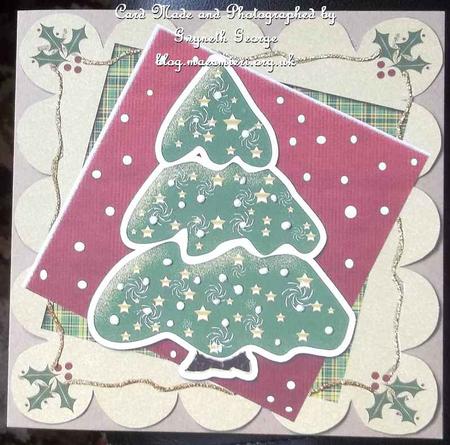 Scalloped Topper with Christmas Tree 4 by GWYNETH GEORGE