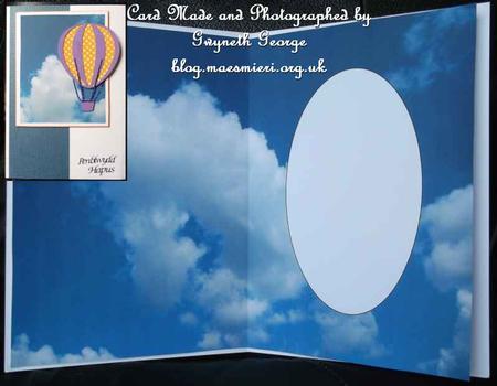 Blue Sky and Clouds Insert 2 by GWYNETH GEORGE