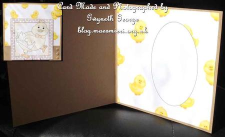 Easter Chicken Yellow Insert by GWYNETH GEORGE