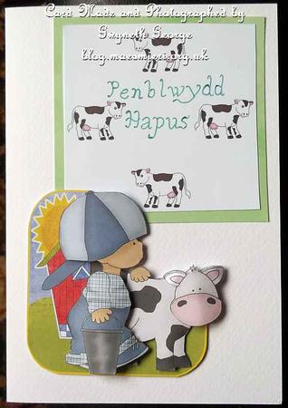 Milking Time on the Farm by GWYNETH GEORGE