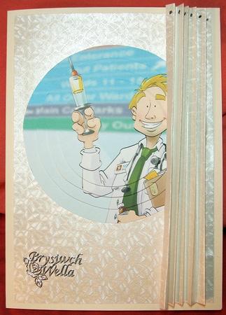 Get Well Soon Doctor Dude Circle Pyramid by GWYNETH GEORGE