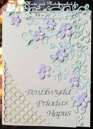 Swirl Flourish Card Only by GWYNETH GEORGE