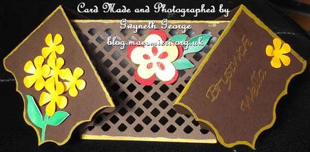 455 Folded End Lattice Card by GWYNETH GEORGE