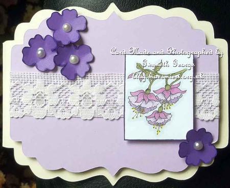 Digital Stamp Fuschia with Coloured Version Too by GWYNETH GEORGE