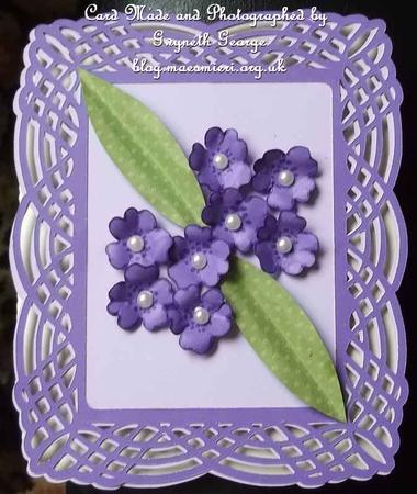 345 Frilled Edge Card by GWYNETH GEORGE