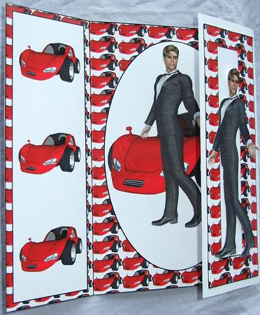 Mr. Smooth Gate Fold Card Ideal for Birthday or Fathers Day by GWYNETH GEORGE