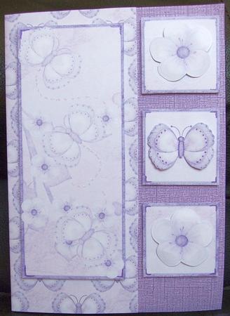 Purple Flutterby Blossoms Toppers by GWYNETH GEORGE