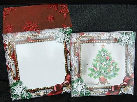 The Tree Snow Mini Card Envelope Pointy Stacker Aio by GWYNETH GEORGE