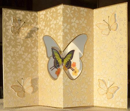 Gold Metallic Flowers Matching Vellum by GWYNETH GEORGE