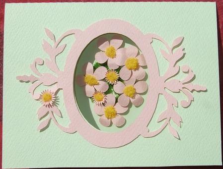 Framed Flowers by GWYNETH GEORGE