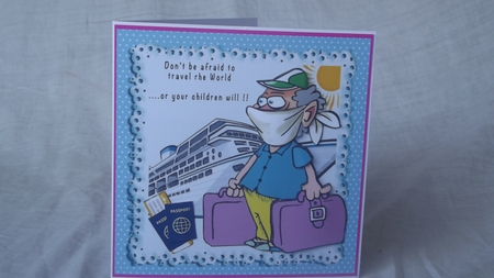 Dont Be Afraid To Travel The World - Decoupage by Gwyneth Morley